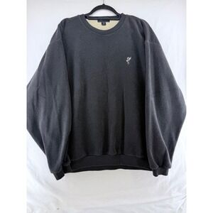 Ashworth Terry Twillback Crewneck Pullover Sweater Golf Sweater Size L